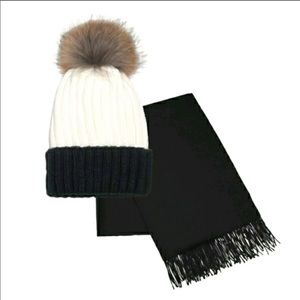 Siizu Fringe Scarf & Beanie